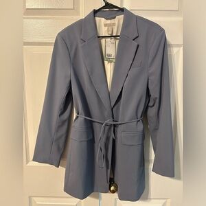 Dusty blue oversized blazer
